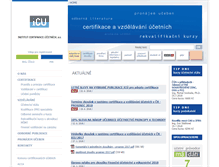 Tablet Screenshot of icu-praha.cz